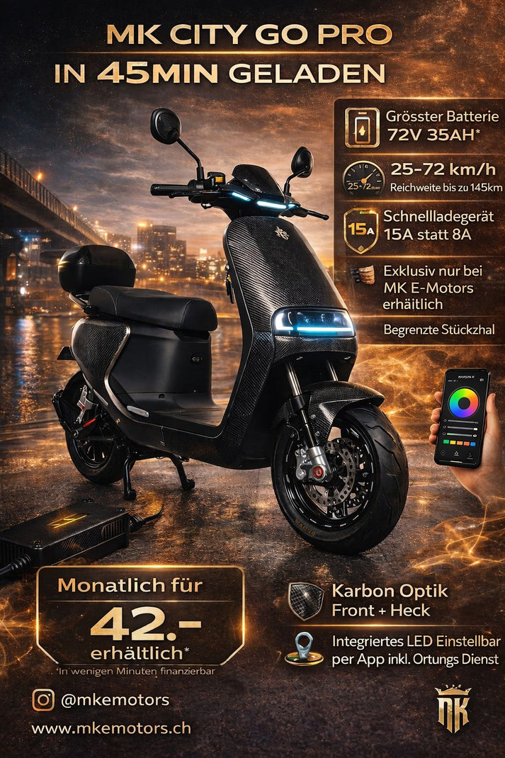 E-Roller MK City Go Pro 25/72km/h