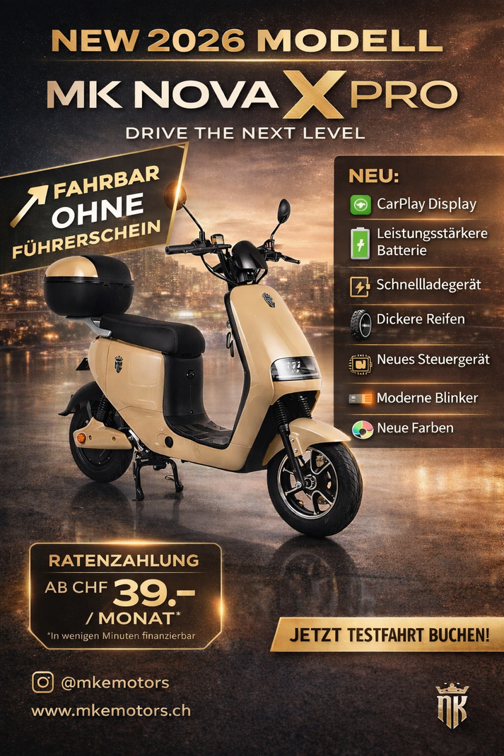 E-Roller MK X Pro CarPlay 25/45km/h